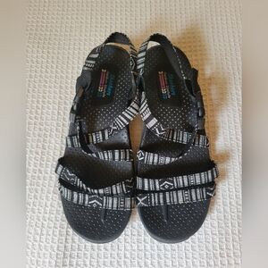 Skechers Black and White Sandals